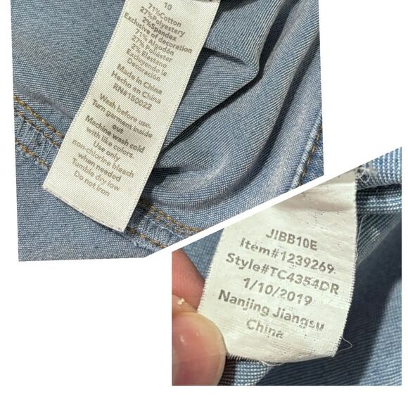 Disney | Girls Lt Wash Blue Denim Elsa Frozen Jean Jacket Snap Closure Size 10 - Picture 14 of 16